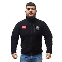 AskerVadisi Taktik 5 Cepli POL�S Polar Siyah Renk Bayrak Nak�� ��lemeli