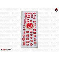 Sticker  T�rk Bayra�� Mini 50 Adet Kar��s�k Boy