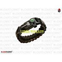 Paracord Bileklik Kahve-Siyah Model 13