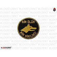 T�rk Bayra�� ''Bir �l�r�z Bin Diriliriz'' Sar� Renk