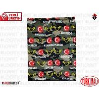 Kamuflaj Komando Yaz�l� Maske Bandana & Buff  �� K�sm� Termal Polar