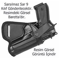 Bel Arkas� Sars�lmaz Sar 9 Deri Silah K�l�f� Siyah Renk Sars�lmaz Sar 9