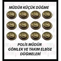 T�ren M�d�r Polis K���k D��me Ceket ve G�mlek ��in 12 Adet Alt�n Kaplama