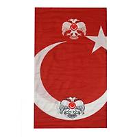 By Ba�aran Boyunluk/Bandana T�rk Bayra�� �ift Ba�l� Kartal Bask�l�