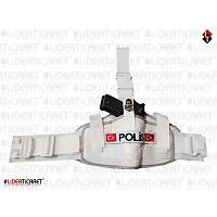 Bacak K�l�f� Beyaz Renk ��ft  �arj�rl�kl� Tek Aparatl� C�rtl� Tokal� Polis Yaz�l�