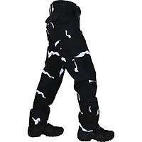 He-Mans Siyah Kamuflaj Dalma�ya Desenli Avci,Airsoft ve Taktik Pantolon Kargo Cepli+Palaska Hediyeli