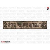 '' SIRTIMIZDA TA�IRIZ'' Yaz�s� C�rtl� Nak�� ��leme B�y�k Boy