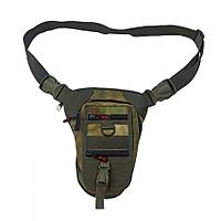 Haki Kamuflaj �zel B�lmeli Silah Ta��ma Bel ve Bacak �antas�