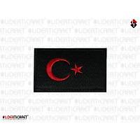 T�rk Bayra�� Armas� Siyah Renk K�rm�z� Ayy�ld�z Patch C�rtl�