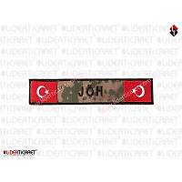 '' J.�.H '' Yaz�l� Bacak K�l�f� Yaz�s� Kamuflaj Renk Bayrakl�