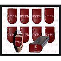 Sticker �arj�r Kapa�� G�kt�k�e T�rk Yaz�l� K�rm�z� Model 1( 4 Adet )