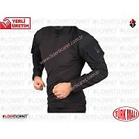 Siyah Kamuflaj Combat Ti��rt