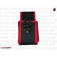 Telsiz K�l�f� Siyah-K�rm�z� Renk Armal� �mperteks