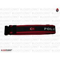 Siyah-K�rm�z� Polis Palaskas� Yaz�l� 1.Kalite