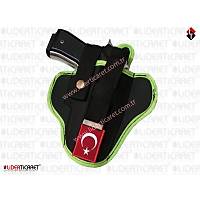 Tam Kelebek �mperteks Siyah-Ye�il Silah K�l�f�