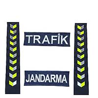 Trafik Jandarmas� Pantolon Pa�a Reflekt�r� ve Cep Yaz�lar�