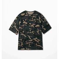 Kamuflaj Renk By�k Beden Penye Ti��rt Bisiklet Yaka