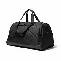 Siyah Renk Orta Boy �ift G�zl� Baklava Desenli El Valizi ve Seyehat �antas�