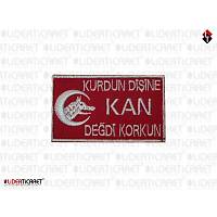 ''Kurdun Di�ine Kan De�di Korkun''  K�rm�z� Renk Arma/Pe�