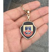 Jandarma Anahtarl�k �ift Tarafl� �uhal� Logolu Alt�n Sar�s�