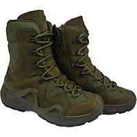 LIGHTINGHM Scooter Askeri Bot Taktik Nubuk Deri Fermuarl� Bot HAK� Renk