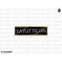 �simlik C�rtl�  Siyah Renk Sar� �er�eveli Beyaz Nak�� ��leme