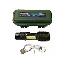 Ultra G��l� + 5w Cob Led Usb �arjl� El Feneri Kamp Avc�l�k Feneri Deprem Feneri Haki Kamuflaj Renk