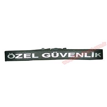 zel Gvenlik Palaskas Yazl Siyah Renk
