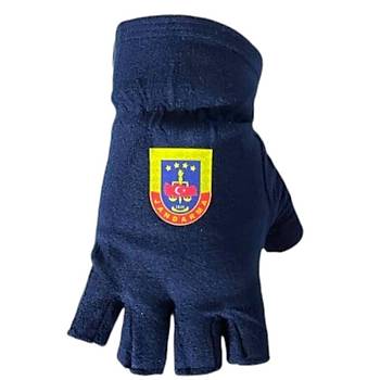 Jandarma K��l�k Set Lacivert Renk Y�n Bere & Polar Boyunluk & Polar Kesik Eldiven armal�