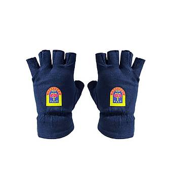 Jandarma K��l�k Set Lacivert Renk Y�n Bere & Polar Boyunluk & Polar Kesik Eldiven armal�