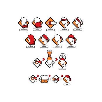 TSK Kamuflaj Diki�siz Boyunluk Bandana Buff Balaklava