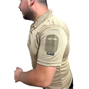 Taktik Tshirt Polo Yaka Ksa Kol Bej Renk