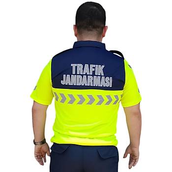 Trafik Jandarmas Tirt Yeni Model Fosforlu Yeil Renk
