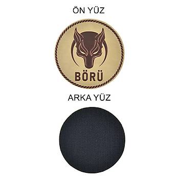 B�R� Yaz�l� Kurt Temal� Slikon Arma Patch