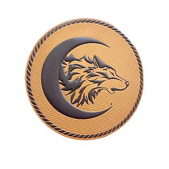 Hilal ve Kurt Temal Slikon Arma Patch Crtl