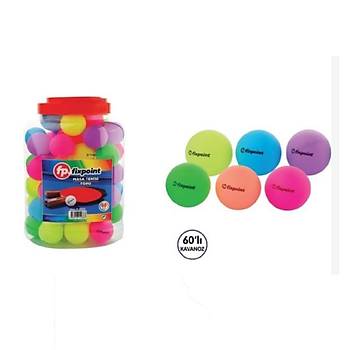 Fixpoint Pinpon Masa Tenis Topu 60'l Kark Renkli