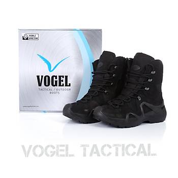 M1491 Vogel Tactical Fermuarl Siyah Askeri Bot