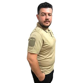 Taktik Tshirt Polo Yaka Ksa Kol Bej Renk