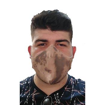 Kamuflaj Renk Nano Maske Ykanabilir Bakteri Solunum Toz Yz Maskesi