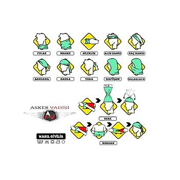 TSK Kamuflaj Diki�siz Boyunluk Bandana Buff Balaklava