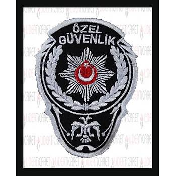 ''�ZEL G�VENL�K''' Yaz�l� G���s Armas� Siyah Renk Beyaz Nak�� ��leme
