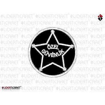 zel Gvenlik Yazl Arma Yuvarlak Yldz Gs in