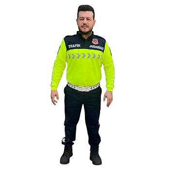 Trafik Jandarmas Uzun Kol Tshirt Ve Pantolon Takm Orjinal Renk Ynetmelie Uygun