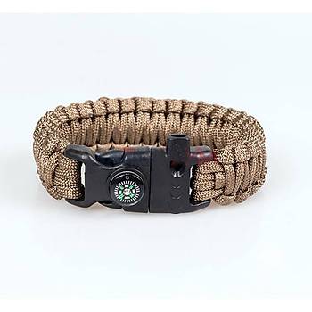 Paracord Avc Bileklik Magnezyum Survivor Kibrit ve Pusulal Bileklik