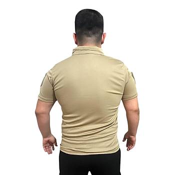 Taktik Tshirt Polo Yaka Ksa Kol Bej Renk