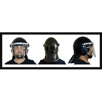 Koruyucu Siyah Renk Korumal Koruyucu Kask Robocop Kiyafeti in
