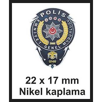 Polis Yaka Rozeti Nikel Kaplama Renkli Mine Kapl