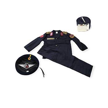 Jandarma Asayiş Çocuk Elbisesi Lacivert Renk Bereli Takım Özel Üretim Sınırlı Stok