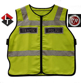 Polis Trafik Yol Kontrol Yeleği