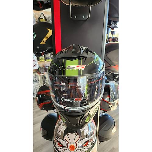 LS5 �ene A��l�r G�ne� G�zl�kl� Kask Ye�il-Siyah